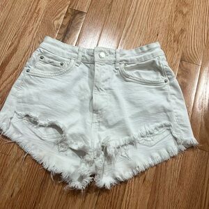 Zara white shorts